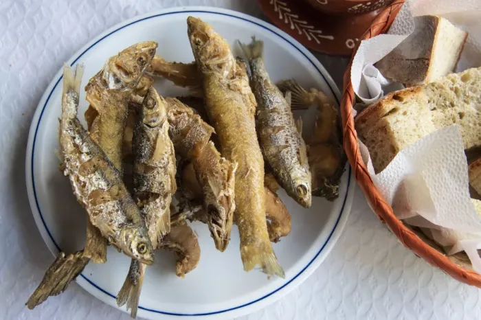 Framed Print : Fried fish from the Sabor river, a delicacy. Torre de Moncorvo, Tras os Montes. Portugal Framed Print : Fried fish from the Sabor river, a delicacy. Torre de Moncorvo, Tras os Montes. Portugal