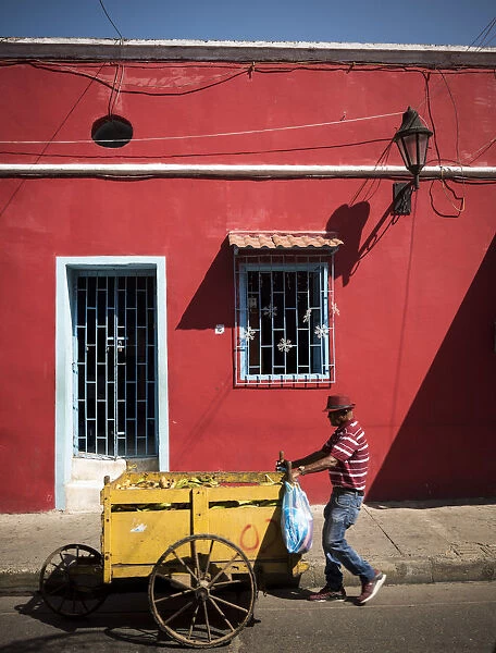 Fruit Seller, Getsemani Barrio, Cartagena, Bolaivar Department, Colombia, South America