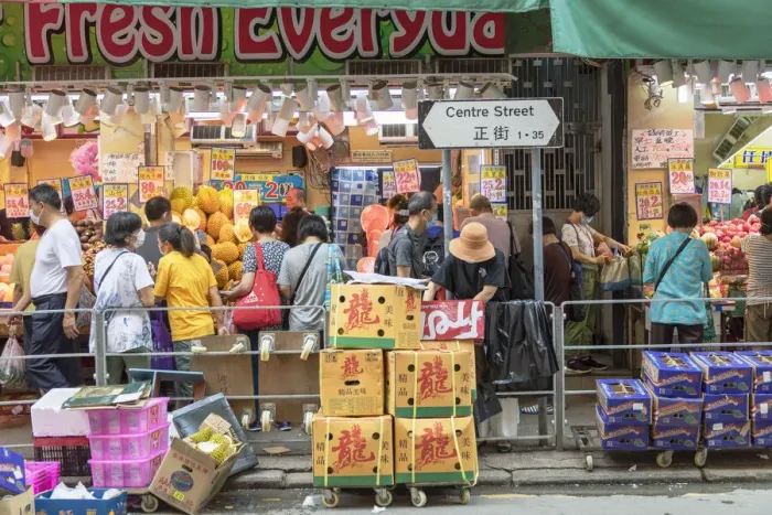 Framed Print : Fruit shop, Sai Ying Pun, Hong Kong Island, Hong Kong Framed Print : Fruit shop, Sai Ying Pun, Hong Kong Island, Hong Kong