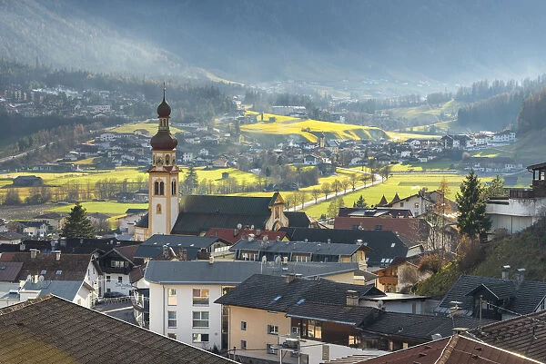 Fulpmes in Tyrol in Stubai valley. Europe, Austria, Stubaital, Stubai valley, Fulpmes