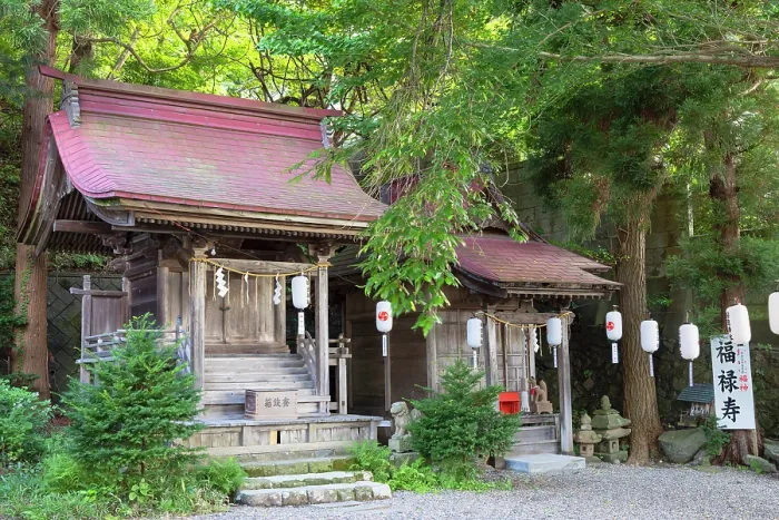 Framed Print : Funadama Jinja Shrine, Motomachi, Hakodate, Hokkaido, Japan
