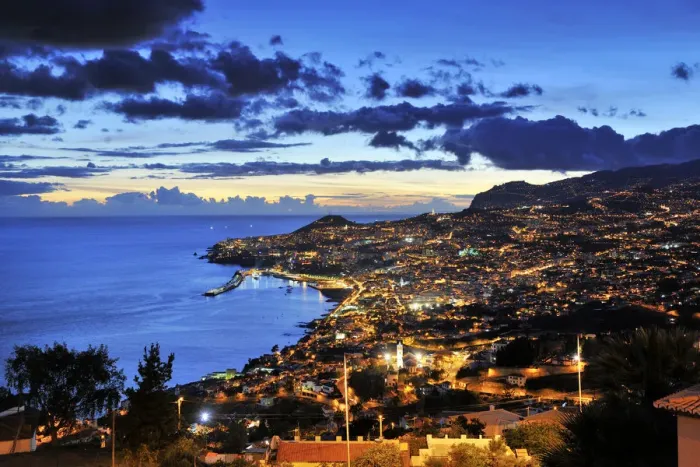 Framed Print : Funchal at sunset. Madeira, Portugal Framed Print : Funchal at sunset. Madeira, Portugal