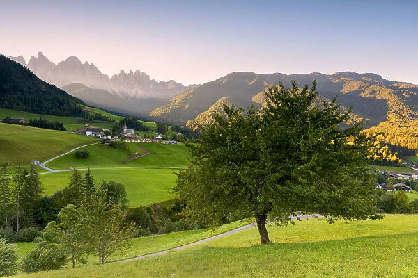 Funes valley, Bolzano province, Trentino alto Adige district, Europe, Italy