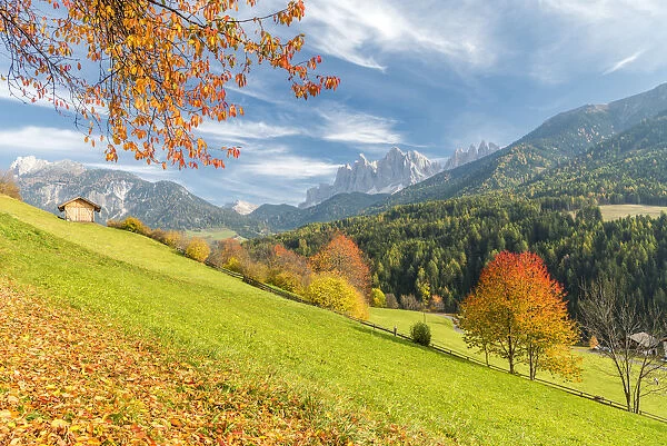 Funes Valley, Dolomites, province of Bolzano, South Tyrol, Italy