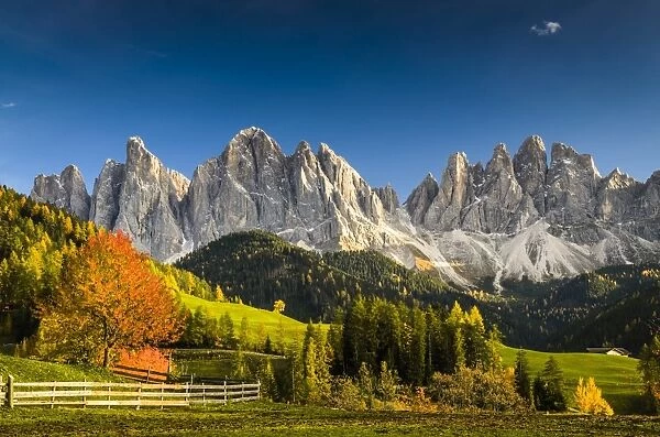 Funes Valley, Odle, dolomites, Alto Adige, Italy