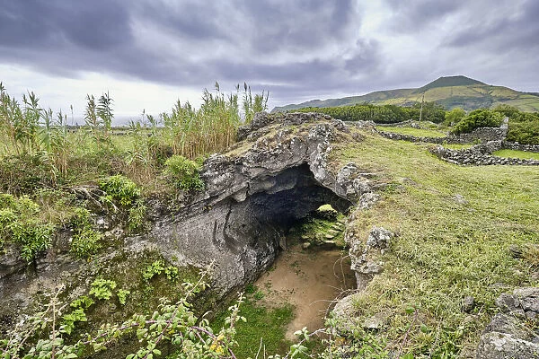 Furna do Abel, a lava tunnel in the slopes of the great crater of the volcano