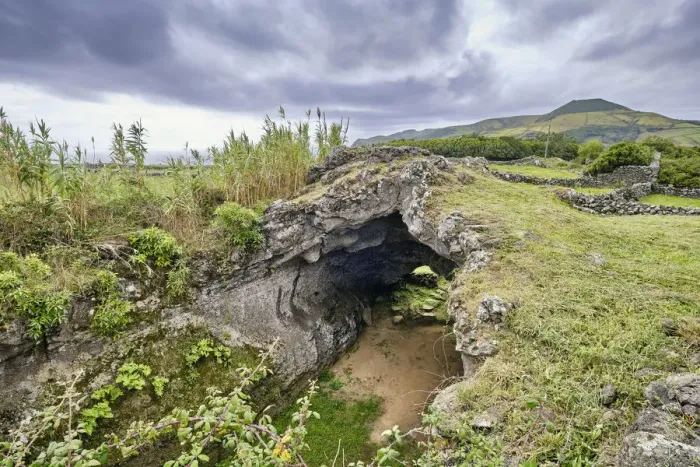 Framed Print : Furna do Abel, a lava tunnel in the slopes of the great crater of the volcano Framed Print : Furna do Abel, a lava tunnel in the slopes of the great crater of the volcano