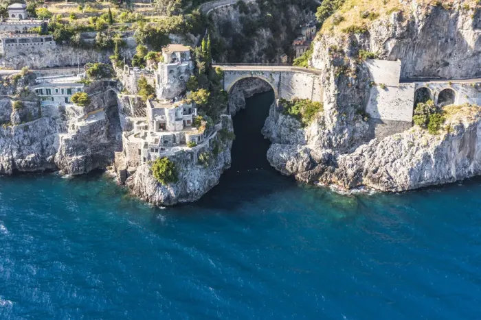 Framed Print : Furore Fjord from above, Amalfi Coast, Campania, Italy Framed Print : Furore Fjord from above, Amalfi Coast, Campania, Italy