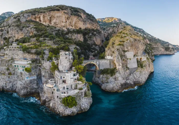 Framed Print : Furore fjord, Amalfi Coast, Gulf of Salerno, Salerno province, Campania, Italy Framed Print : Furore fjord, Amalfi Coast, Gulf of Salerno, Salerno province, Campania, Italy