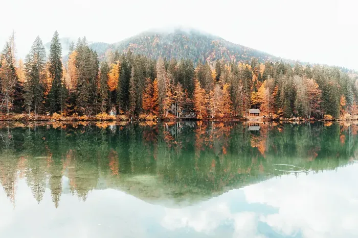 Framed Print : Fusine Lakes in Autumn, Friuli Venezia Giulia, Italy Framed Print : Fusine Lakes in Autumn, Friuli Venezia Giulia, Italy