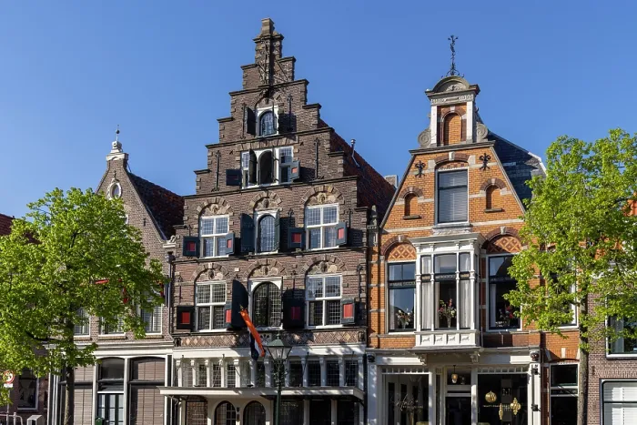 Framed Print : Gabled Dutch houses, Alkmaar, North Holland, Netherlands Framed Print : Gabled Dutch houses, Alkmaar, North Holland, Netherlands