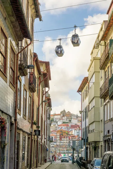 Framed Print : The Gaia Cable Cars Looking towards the old neighbourhood of Ribeira, Porto, Portugal, Europe Framed Print : The Gaia Cable Cars Looking towards the old neighbourhood of Ribeira, Porto, Portugal, Europe