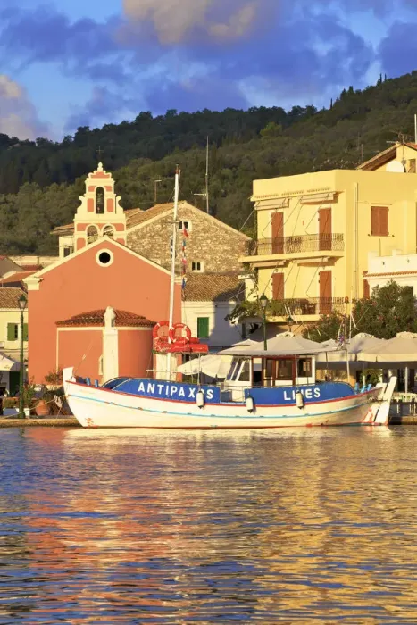 Framed Print : Gaios Harbour, Paxos, The Ionian Islands, Greek Islands, Greece, Europe