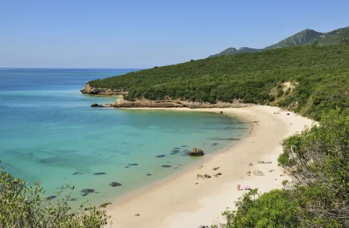 Framed Print : Galapinhos beach in the Arrabida Natural Park, Setubal. Portugal Framed Print : Galapinhos beach in the Arrabida Natural Park, Setubal. Portugal