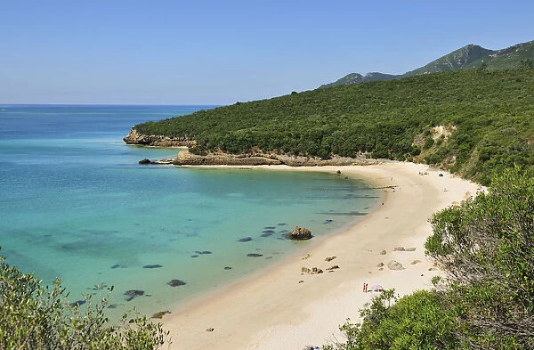Galapinhos beach in the Arrabida Natural Park, Setubal. Portugal