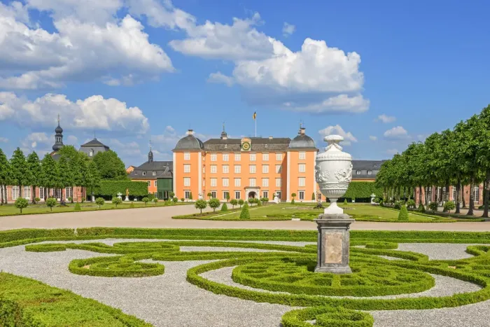 Framed Print : Garden with Schwetzingen castle, Schwetzingen, Baden-WAorttemberg, Germany Framed Print : Garden with Schwetzingen castle, Schwetzingen, Baden-WAorttemberg, Germany