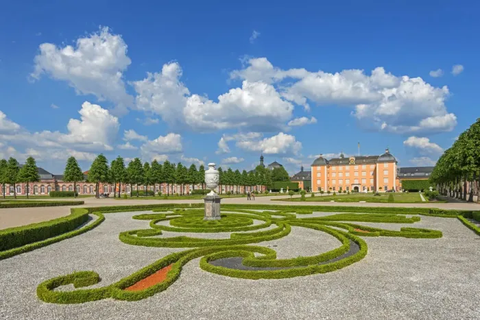Framed Print : Garden with Schwetzingen castle, Schwetzingen, Baden-Württemberg, Germany Framed Print : Garden with Schwetzingen castle, Schwetzingen, Baden-Württemberg, Germany
