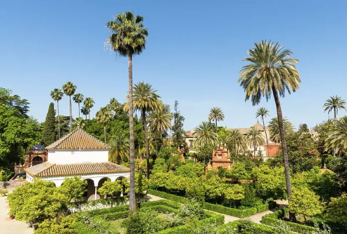 Framed Print : The gardens of the Real Alcazar de Sevilla (The Alcazar of Seville or Royal Palace of Seville), Seville, Andalusia, Spain Framed Print : The gardens of the Real Alcazar de Sevilla (The Alcazar of Seville or Royal Palace of Seville), Seville, Andalusia, Spain