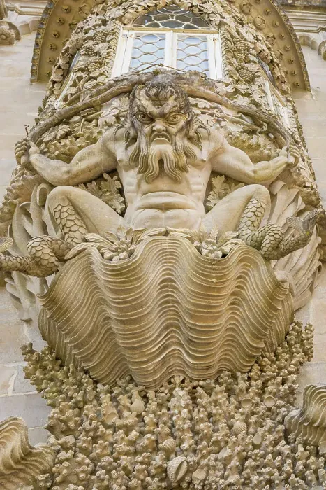 Framed Print : Gargoyle on the National Palace of Pena, Sintra, Portugal, Europe