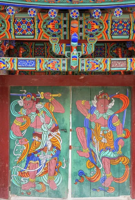 Framed Print : Gate at Bulguksa Temple (UNESCO World Heritage Site), Gyeongju, South Korea