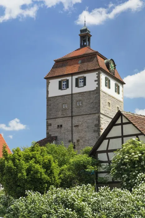 Framed Print : Gate tower from 1466 at the town wall, Vellberg, Hohenlohe, Baden-Wurttemberg, Germany Framed Print : Gate tower from 1466 at the town wall, Vellberg, Hohenlohe, Baden-Wurttemberg, Germany