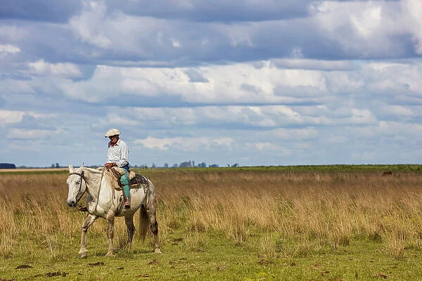 A gaucho on horseback at Estancia Buenavista, Esquina, Corrientes, Argentina