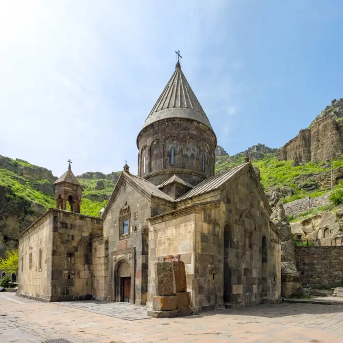 Framed Print : Geghard Monastery (Geghardavank), UNESCO World Heritage Site, Kotayk Province, Armenia