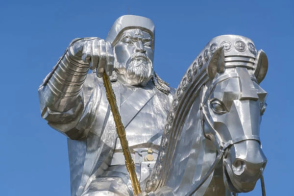 Genghis Khan Equestrian Statue. Erdene, Tov province, Mongolia