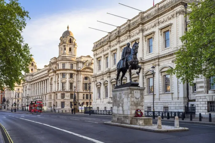 Framed Print : George duke of Cambridge statue, Whitehall, London, England, UK Framed Print : George duke of Cambridge statue, Whitehall, London, England, UK