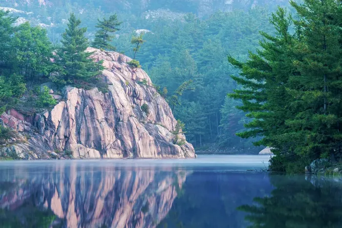 Framed Print : George Lake, Killarney Provincial Park, Ontario, Canada