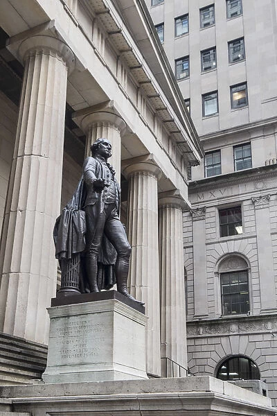 George Washington Statue, Federal Hall, Manhattan, New York City, New York, USA