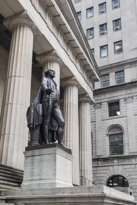 Framed Print : George Washington Statue, Federal Hall, Manhattan, New York City, New York, USA Framed Print : George Washington Statue, Federal Hall, Manhattan, New York City, New York, USA
