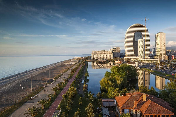 Georgia, Batumi, Batumi Boulevard, seaside promenade, architecture