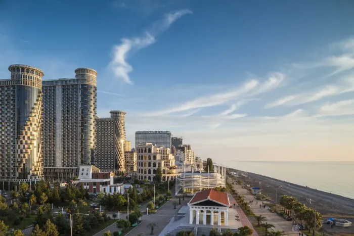 Framed Print : Georgia, Batumi, Batumi Boulevard, seaside promenade, architecture Framed Print : Georgia, Batumi, Batumi Boulevard, seaside promenade, architecture