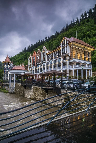 Georgia, Borjomi, famous mineral water resort, Crowne Plaza Borjomi Hotel