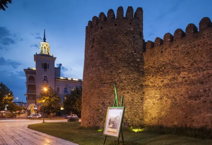 Framed Print : Georgia, Kakheti Area, Telavi, Batonistsikhe Castle, castle walls Framed Print : Georgia, Kakheti Area, Telavi, Batonistsikhe Castle, castle walls