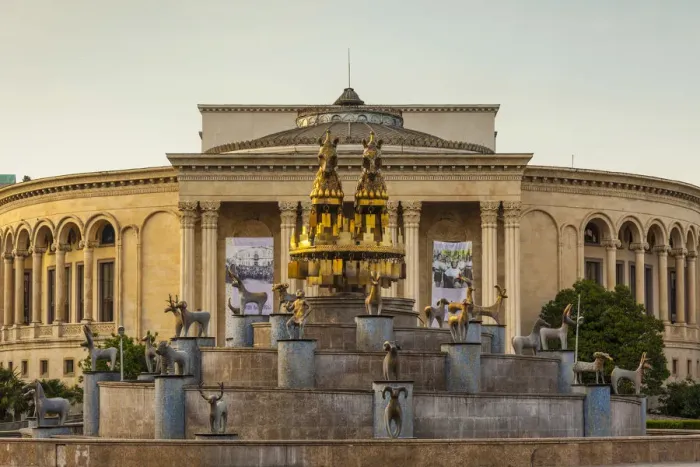 Framed Print : Georgia, Kutaisi, Colchis Fountain
