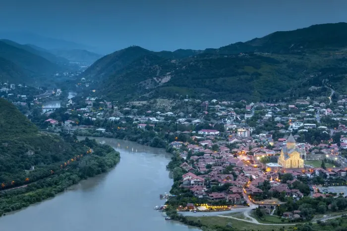 Framed Print : Georgia, Mtskheta, spiritual town where Christianity was established in 327AD, high Framed Print : Georgia, Mtskheta, spiritual town where Christianity was established in 327AD, high