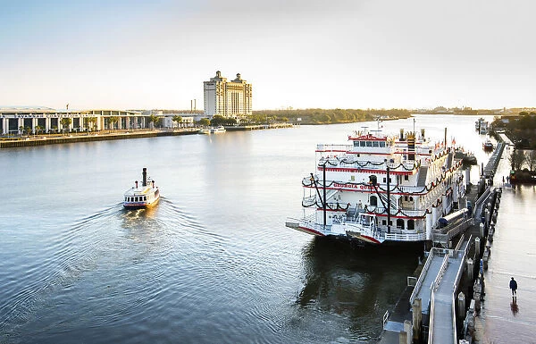 Georgia, Savannah, Riverboat, Riverfront, Ferry, Savannah River