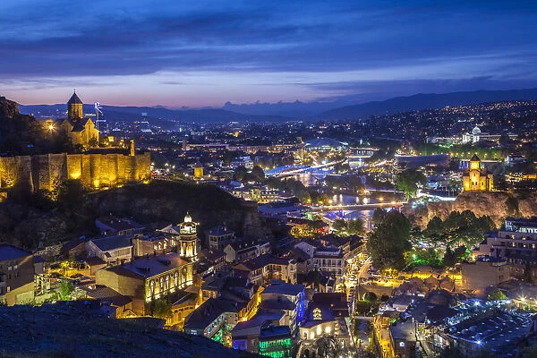 Georgia, Tbilisi, Old Town, Muslim Quarter and Narikala Fortress