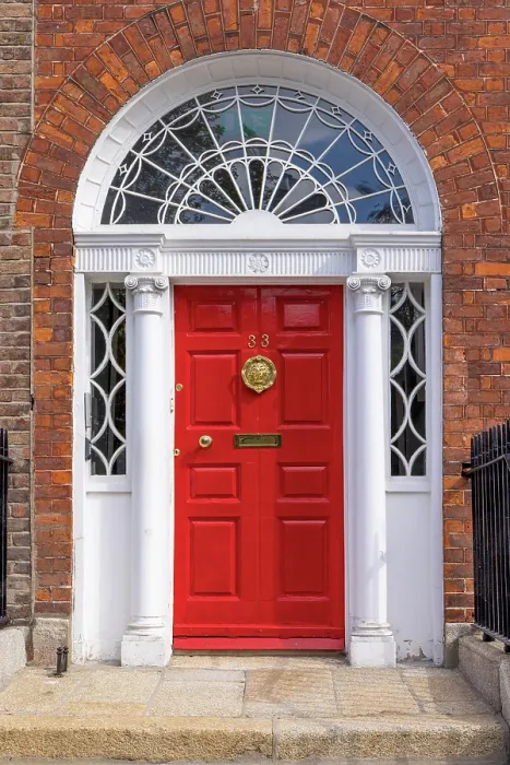 Framed Print : Georgian Door, Dublin, Ireland Framed Print : Georgian Door, Dublin, Ireland