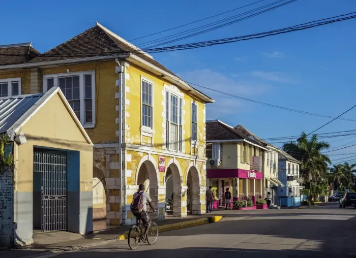 Framed Print : Georgian Post Office at Market Street, Falmouth, Trelawny Parish, Jamaica Framed Print : Georgian Post Office at Market Street, Falmouth, Trelawny Parish, Jamaica