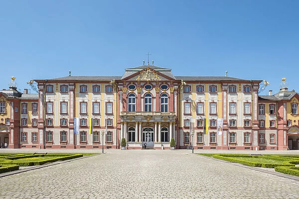 Germany, Baden-WAorttemberg, Bruchsal. Schloss Bruchsal palace complex built in the