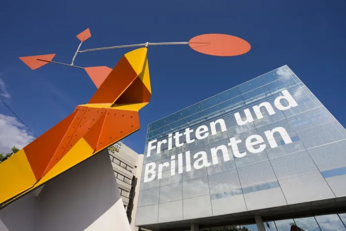 Framed Print : Germany, Baden-Wurttemberg, Stuttgart, Kunstmuseum Stuttgart Art Museum and Calder mobile Framed Print : Germany, Baden-Wurttemberg, Stuttgart, Kunstmuseum Stuttgart Art Museum and Calder mobile