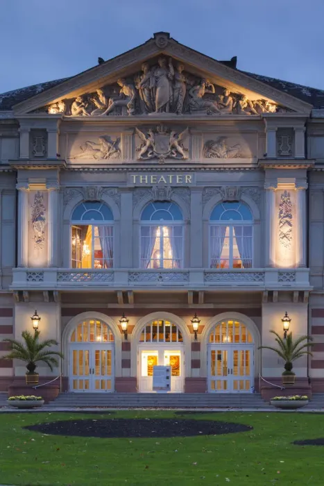 Framed Print : Germany, Baden-Wurttemburg, Baden-Baden, Theater, exterior