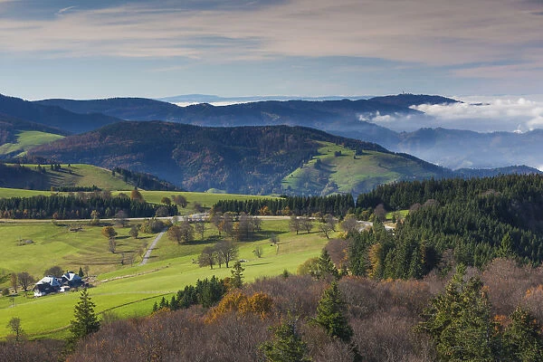 Germany, Baden-Wurttemburg, Black Forest, Schauinsland mountain, mountain landscape