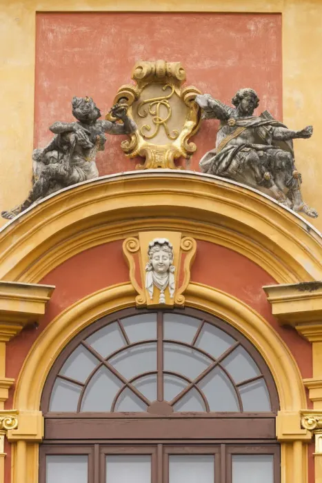 Framed Print : Germany, Baden-Wurttemburg, Ludwigsburg, Schloss Favorite Palace, detail Framed Print : Germany, Baden-Wurttemburg, Ludwigsburg, Schloss Favorite Palace, detail