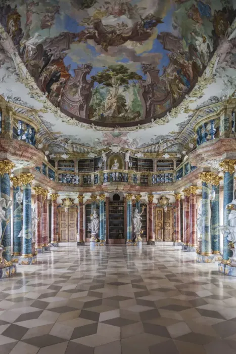 Framed Print : Germany, Baden-Wurttemburg, Wiblingen, Kloster Wiblingen Abbey, 18th century monastery Framed Print : Germany, Baden-Wurttemburg, Wiblingen, Kloster Wiblingen Abbey, 18th century monastery