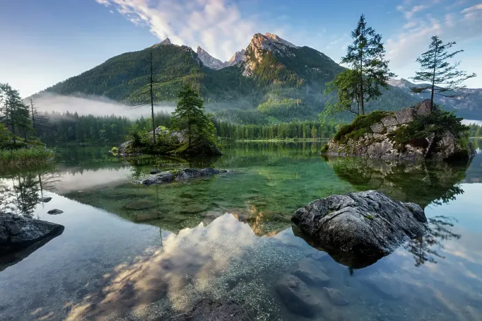 Framed Print : Germany, Bavaria, Hintersee lake