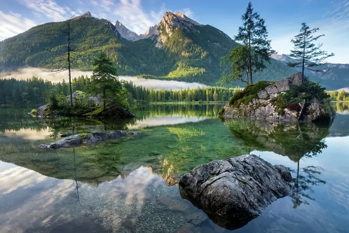 Framed Print : Germany, Bavaria, Hintersee lake Framed Print : Germany, Bavaria, Hintersee lake